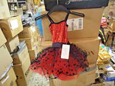 Gracie Girls Tutu Dress GRA160C RED SIZE XTRA SMALL CHILD