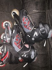 Bladerunner Inline Black And Red Skates Adjustable US Sizes 5-8.