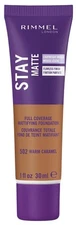 Rimmel Stay Matte Mousse Foundation Warm Caramel Oil Free Weightless Coverage