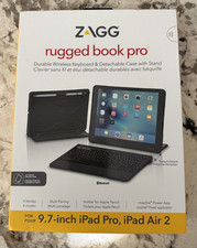 ZAGG Rugged Book Bluetooth Keyboard Case for iPad Air/Air 2/Pro 9.7, Black