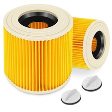 2Pcs Cartridge Filter Compatible with Karcher WD2 WD3 MV2 MV3 Series A K SE 4001