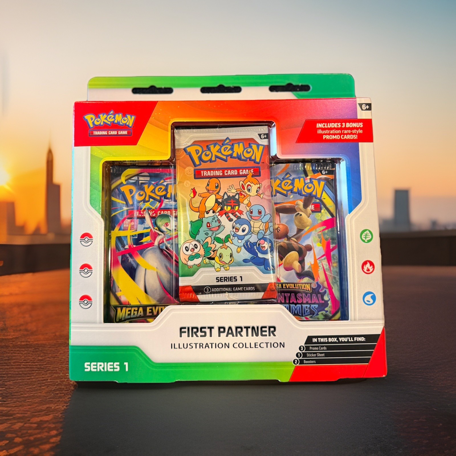 Pokémon TCG First Partner Illustration Collection Series 1, 2Booster+ 3 Promo 🌟