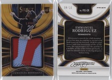 2023 Panini Select Rookie Jumbo Swatch Gold Prizm /10 Emmanuel Rodriguez #PJS-ER