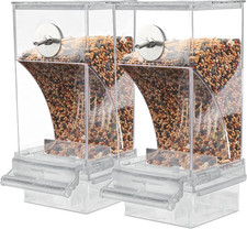 Automatic Bird Feeder, No Mess Acrylic Parrot Foraging Feeder, Transparent Bird