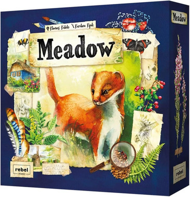 Meadow Board Game - Nature Observing Drafting and Set Collection Game, Strategic