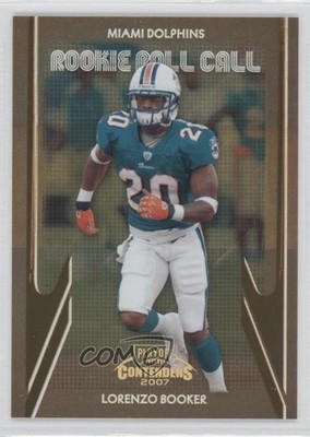 2007 Playoff Contenders Rookie Roll Call Gold /250 Lorenzo Booker #RRC-17 RC 0c0