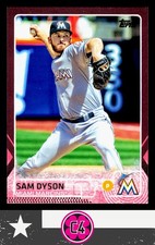 Sam Dyson 2015 Topps Update Pink #/50 Miami Marlins