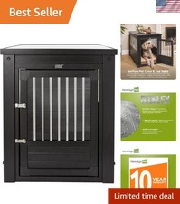 Luxurious Large ECOFLEX Dog Crate - Dual Latch Security  End Table Appeal