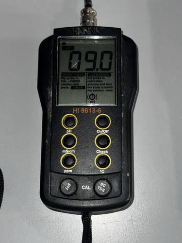 Hanna Instruments HI 9813-6 ~ wasserdichtes pH/EC/TDS Temperaturmessgerät mit Stab - Bild 10 von 13