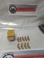 SQUARE D,8501-N10,DIN CHANNEL END CLAMP BOX OF 9 PCS. NOS