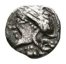 Linnartz ANTIKE GALLIA LUGDUNENSIS AR-Quinar R! Romakopf sehr sch&ouml;n