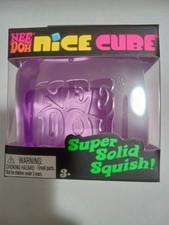 NeeDoh - Nice Cube - Purple - Super Solid Squish - Sensory Squishy - Schylling