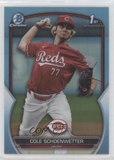 2023 Bowman Draft Chrome Sky Blue Refractor Cole Schoenwetter #BDC-116 16bw