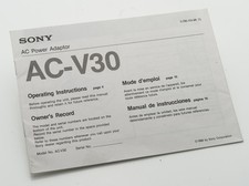 Bedienungsanleitung Sony AC Power Adaptor AC-...