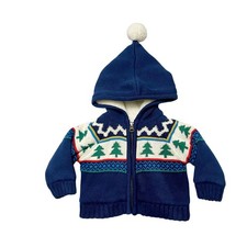 Hanna Andersson Gnome Hood Sweater Jacket 3-6m