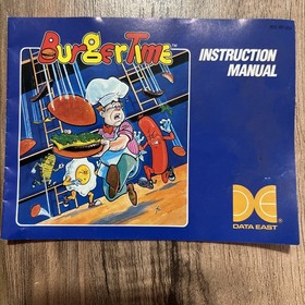 Vintage BurgerTime NES Nintendo Game W/Manual 1987