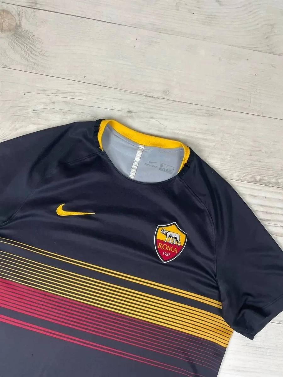 Nike AS Roma 2018 2019 Pre Match Shirt Soccer Jersey Men Size L