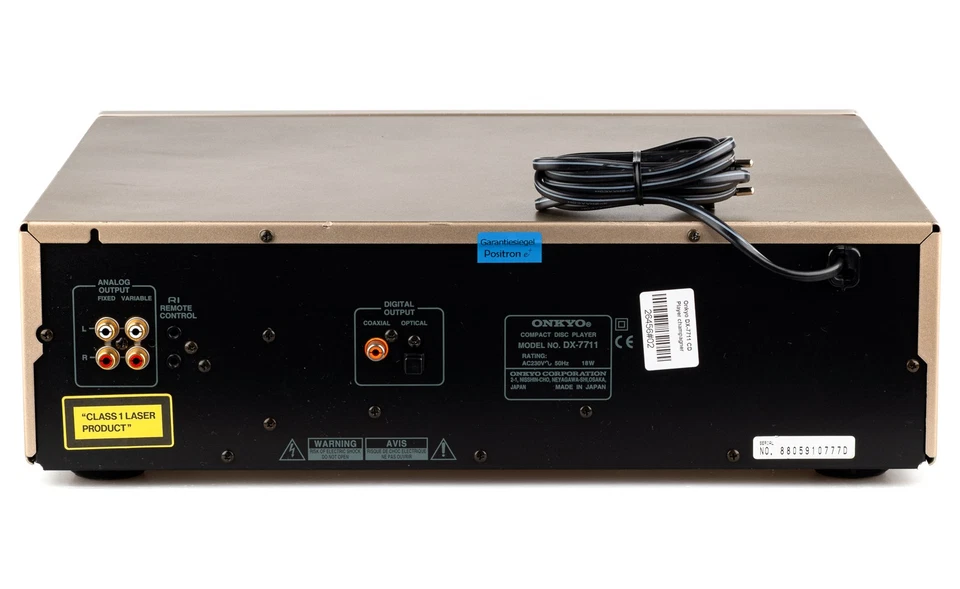 Onkyo DX-7711 CD Player mit FB / gewartet mit 1 Jahr Garantie [#02] - Bild 4 von 4