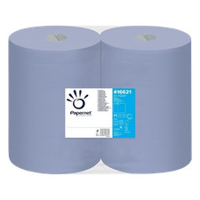 Putzrolle PAPERNET blau 36x37,6 cm 1000Bl 2lg 416621