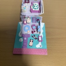 Vintage Bluebird Polly Pocket Pollyville Ski Lodge House With Accessory
