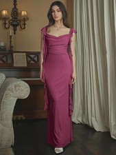 NWT Cider Mesh Ruffle Hem Maxi Dress Women's XL Pink