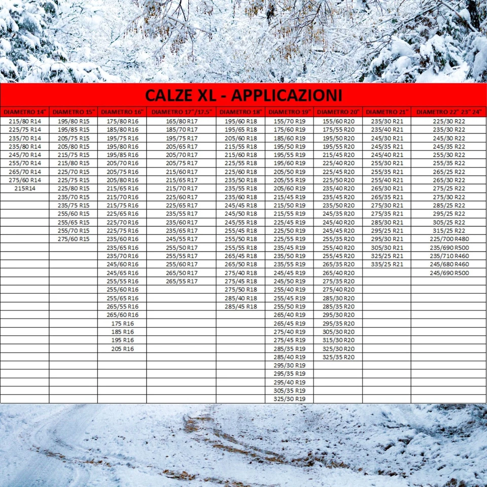 Set 2 Chaussettes De Neige XL Homologué pour Voiture Fr 16662-1 Taille Forgées - Imagen 2 de 4