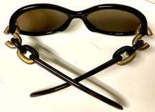 ROCHAS PARIS Luxury Black Gold Vintage Sunglasses Model 9062-15 90s France