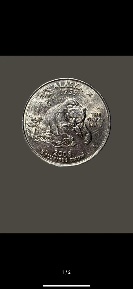 2008 Alaska State Quarter With Plenty Errors - Image 2 of 4