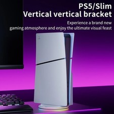 Aolion RGB PS5 Slim Vertical Stand LED Cooling Base Anti Slip Console Holder
