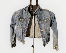 Old Navy Kids Denim Jean Jacket Size M 8 Light Wash Button-Front