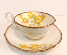 ROYAL ALBERT CROWN CHINA ENGLAND GAIETY SERIES YELLOW AND GREEN PETUNIAS — photo 2