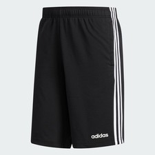 Image of adidas Shorts Mens - 3 Stripes Lightweight Jersey Shorts - Black -  All Sizes