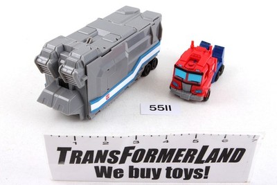 Optimus Prime Battle Base Trailer Wal-Mart 100% Complete Cyberverse Transformers