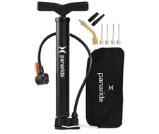 Advanced Bike Floor Pump Tire Inflator Dual Presta Schrader Road Mtn Bike