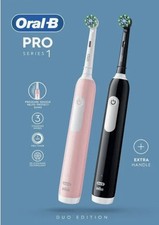 Image of Oral-B Pro Series 1 Electric Toothbrush Duo Edition Black & Pink