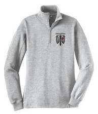 Ladies 1/4 Zip Fleece Embroidered Front 