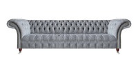 Chesterfield Modern Sofa Couch Viersitzer Wohnzimmer Design MöBel Polstersofa