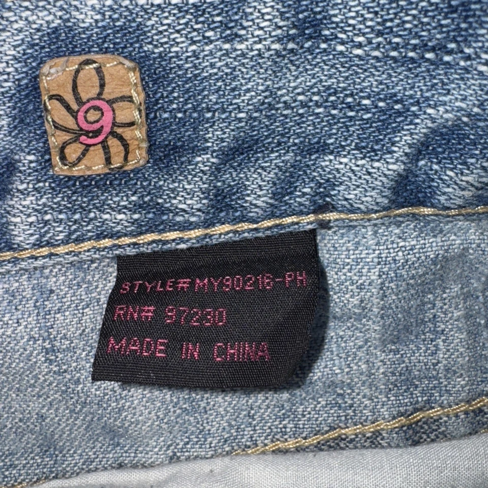 Falda Micro Mini Denim Años 90 2000 Para Mujer Talla 9 Y2k Younique Paris Hilton Foto 3 de 4