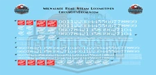Milwaukee Road Steam Locomotives O 1:48 Scale