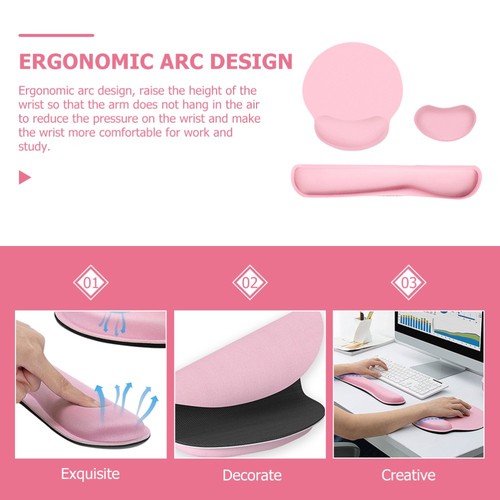 Wrist Rests for Keyboard and Mouse Pad Set Ergonomic Support Computer - Bild 9 von 10