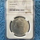 1892-S Morgan Silver Dollar $1 Coin NGC VF Details Cleaned Cert 8449867-001