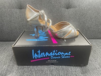 Latein Tanzschuhe von International Dance Shoes Style Mia - Silber