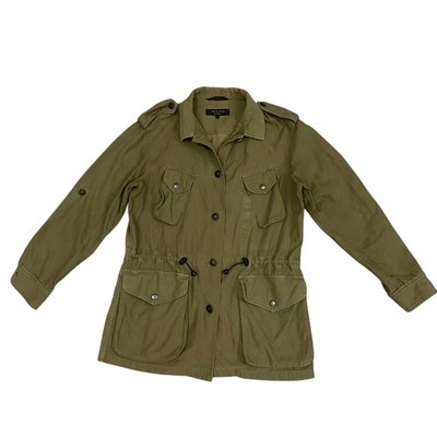 RAG & BONE Ohara Utility Jacket Olive Military Field Coat Women s Size 4