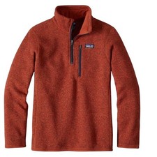 Patagonia Youth Better Sweater 1/4 Zip Fleece Pullover XXL 16-18 Burnt Orange