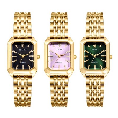 Women's Classic Casual Square Dial Analog Quartz Wrist Watch Dress Watches Gift