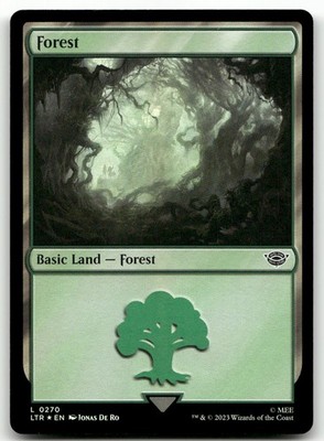 Forest (0270) #270 (Foil) (NM) Lord of the Rings LTR Magic MTG