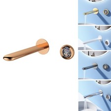 Brass Bathroom Faucet Wall Mount Sink Basin Mixer Tap Concealled Rough Valve