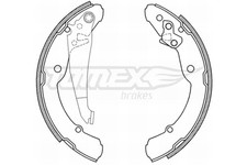 Bremsbackensatz TOMEX Brakes TX 21-04 für VW 5C1 SEAT 5C2 SKODA BEETLE CADDY 4 2