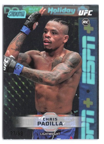 2026 Topps Stadium Club UFC - Chris Padilla #188 Turquoise /99 RC Rookie