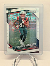 2025 Panini Prizm - TreVeon Henderson #343 White Disco Prizm (RC) Patriots